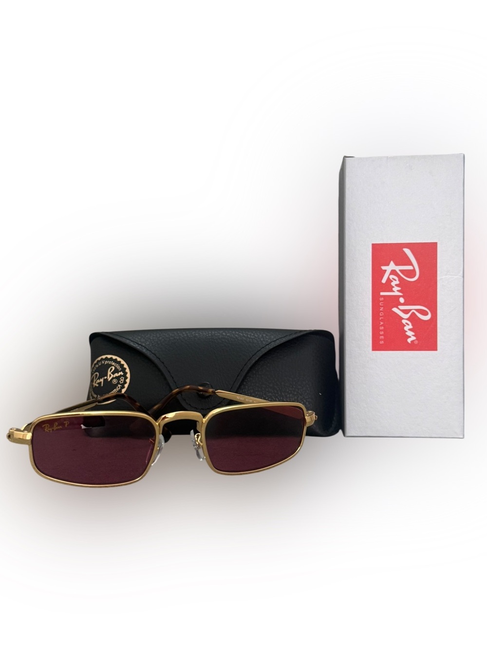 NIB Ray-Ban x A$AP Rocky Polarized Gold Frame Sunglasses